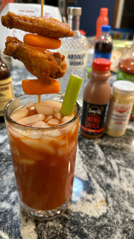 Joey G's Signature Buffalo Sauce Bloody Mary