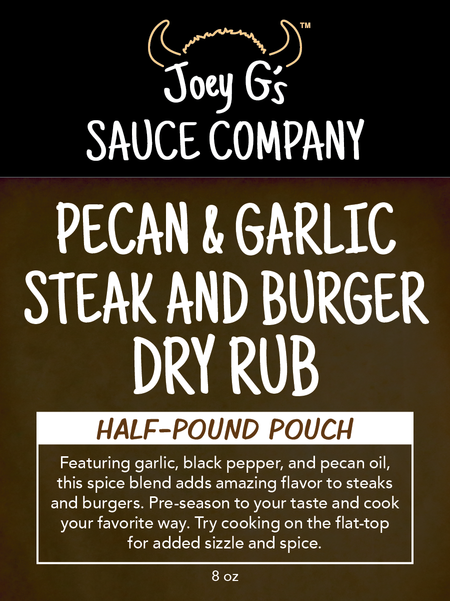 Pecan & Garlic Steak and Burger Dry Rub