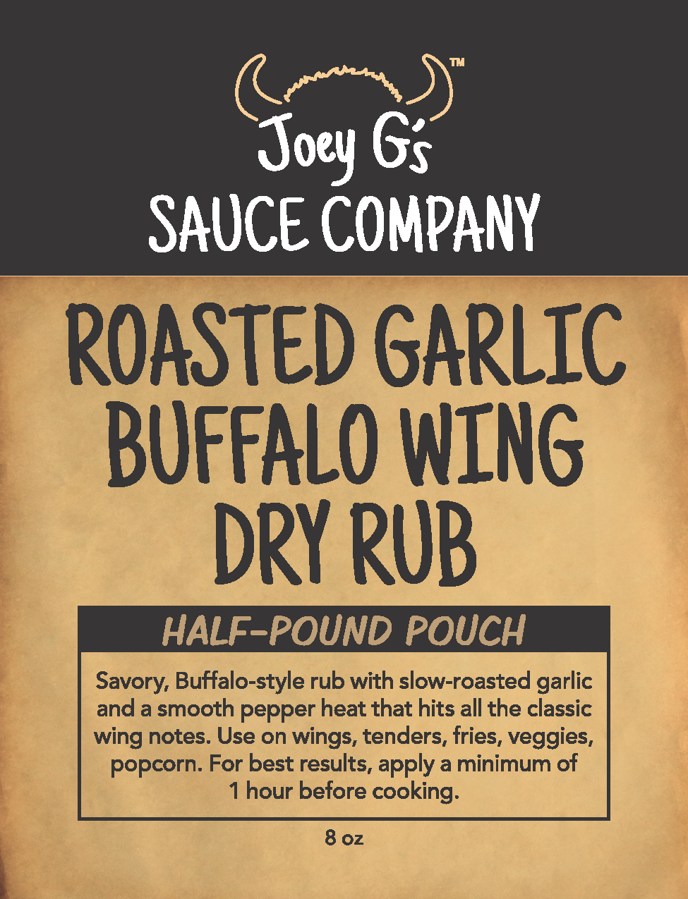 Roasted Garlic Buffalo Wing Dry Rub